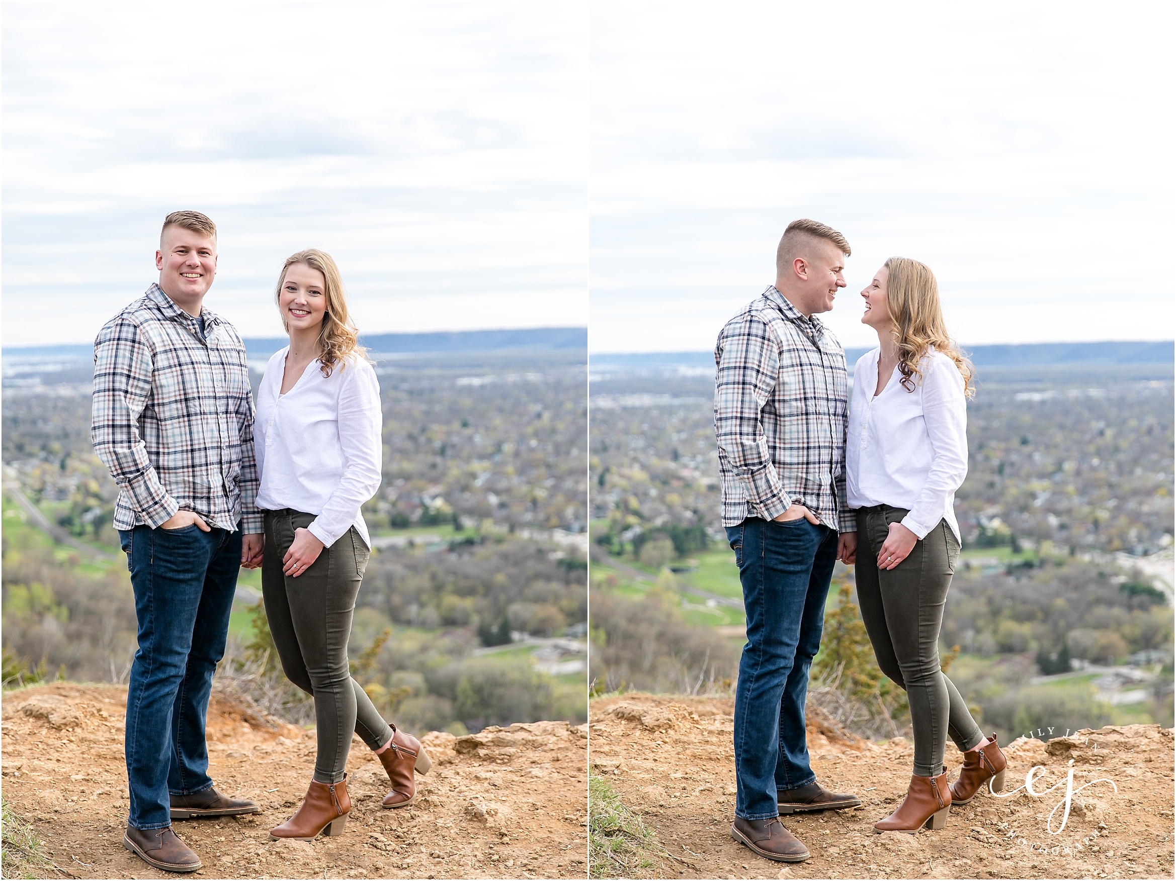 Engagement Session Bluff View of La Crosse WI