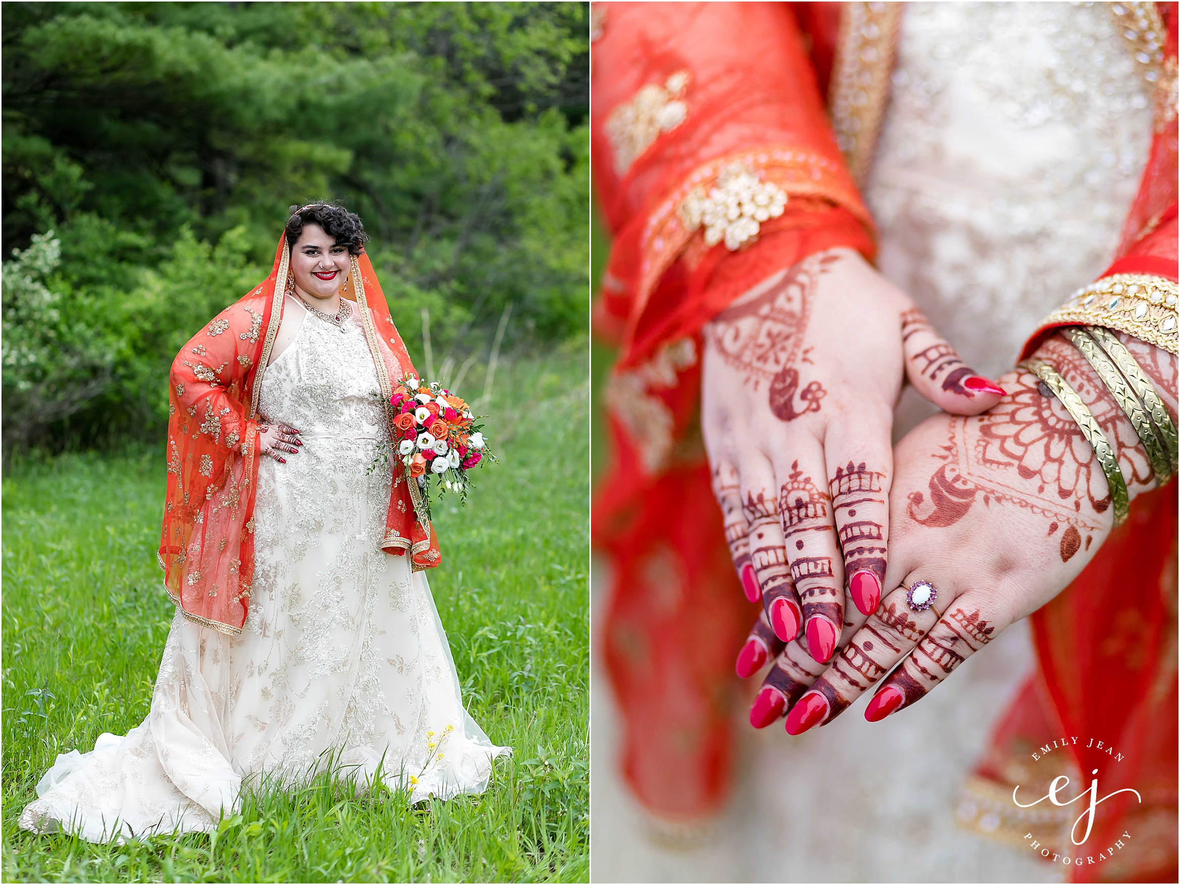 indian bride makeup and henna wisconsin wedding