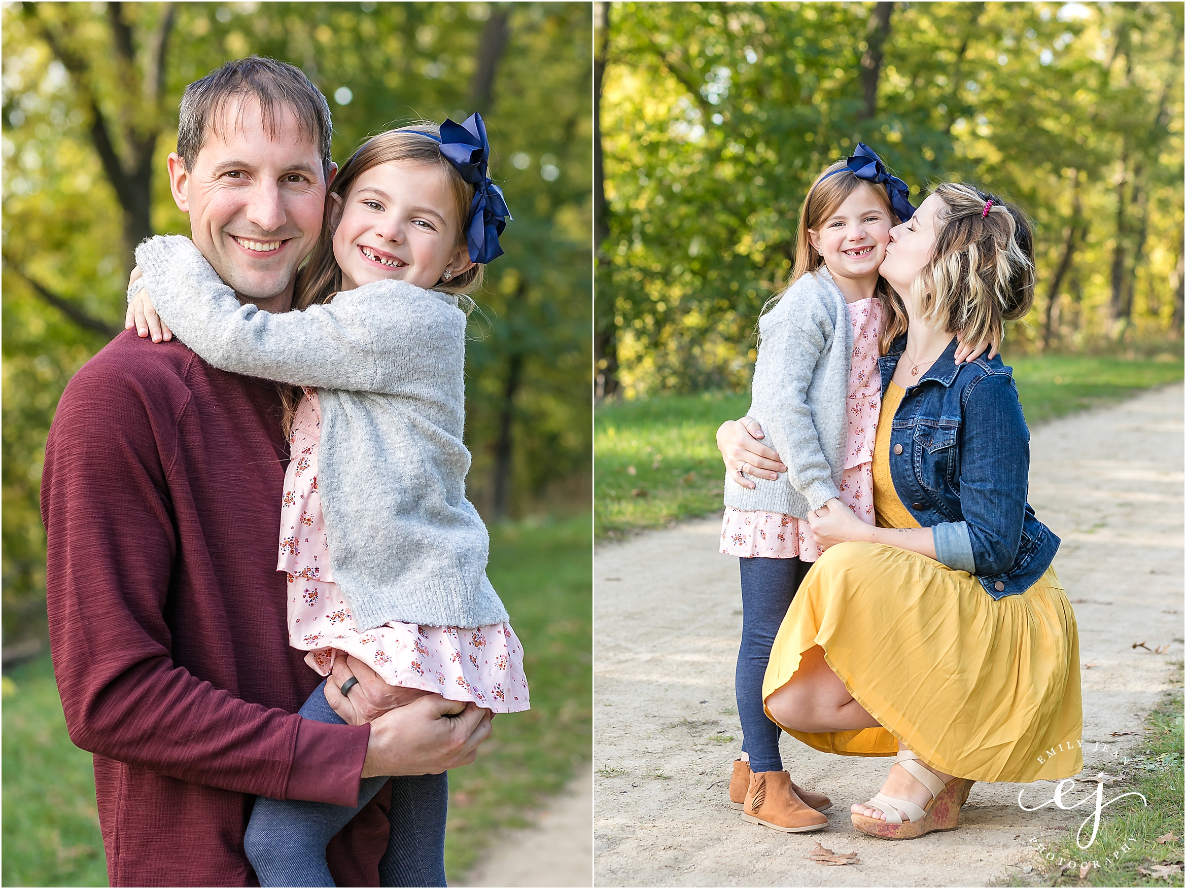 child with parents family photo session la crosse wisconsin