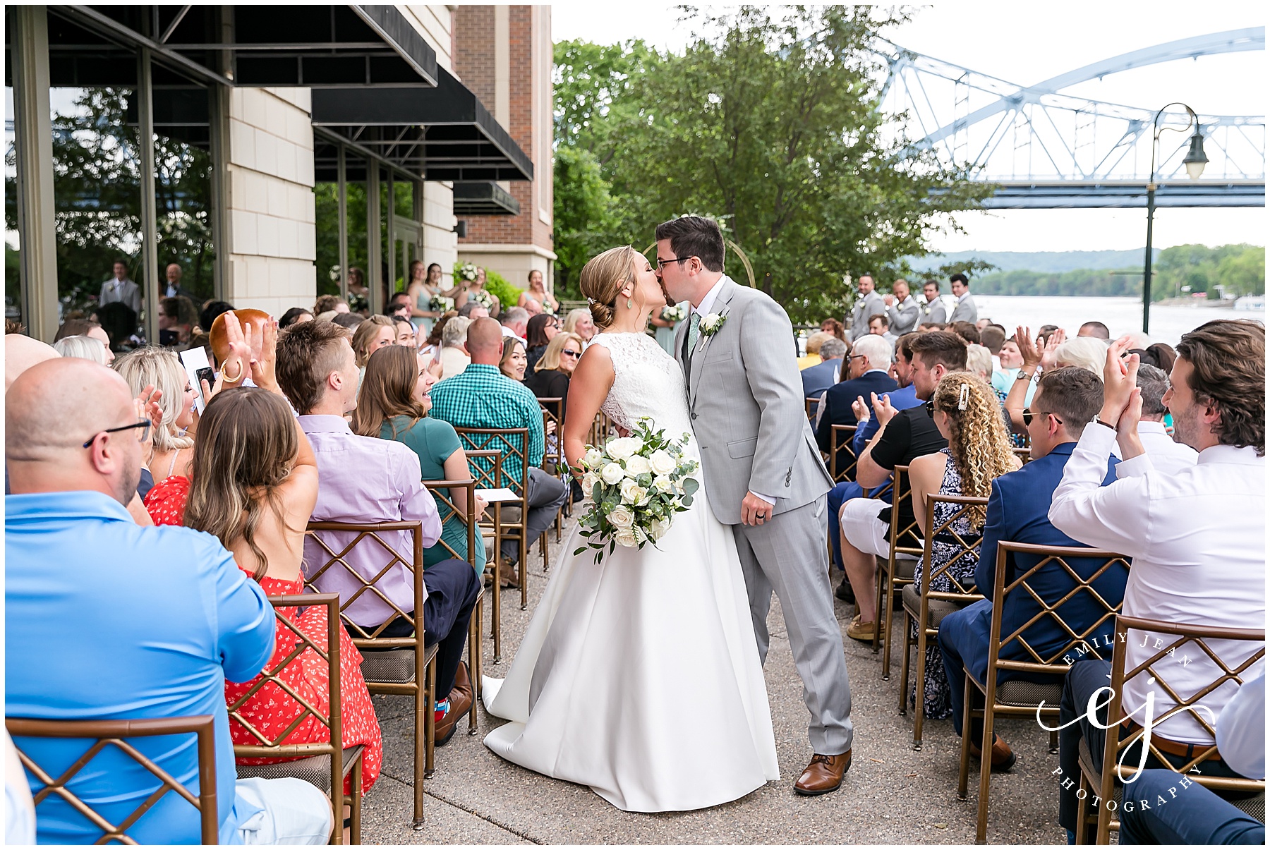 ceremony at the waterfront cargill room wedding