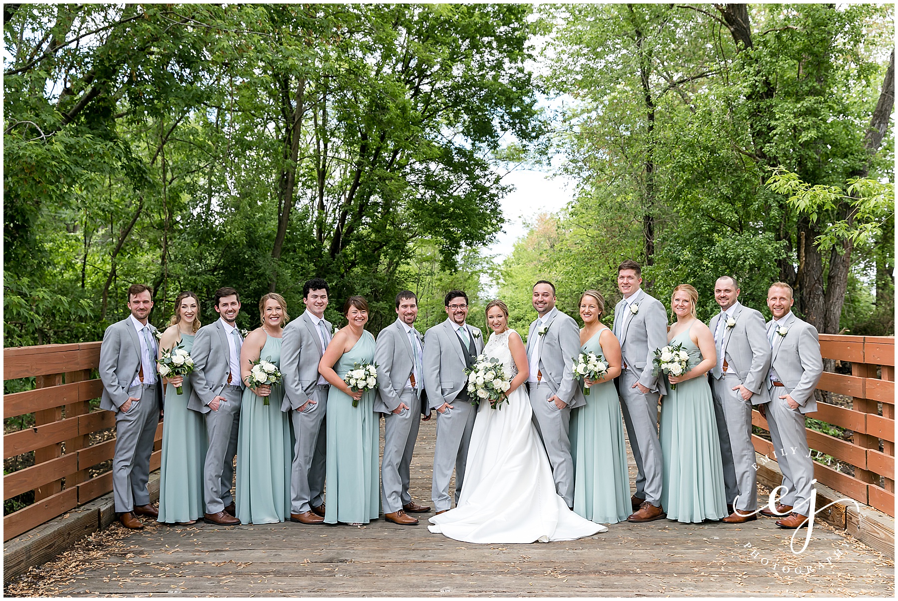 the cargill room waterfront riverside park bridal party
