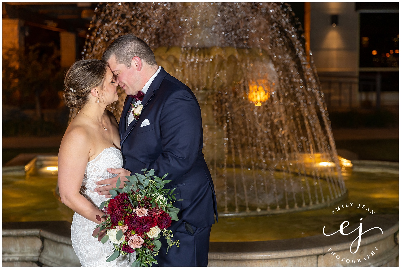 the waterfront cargill room fountain wedding