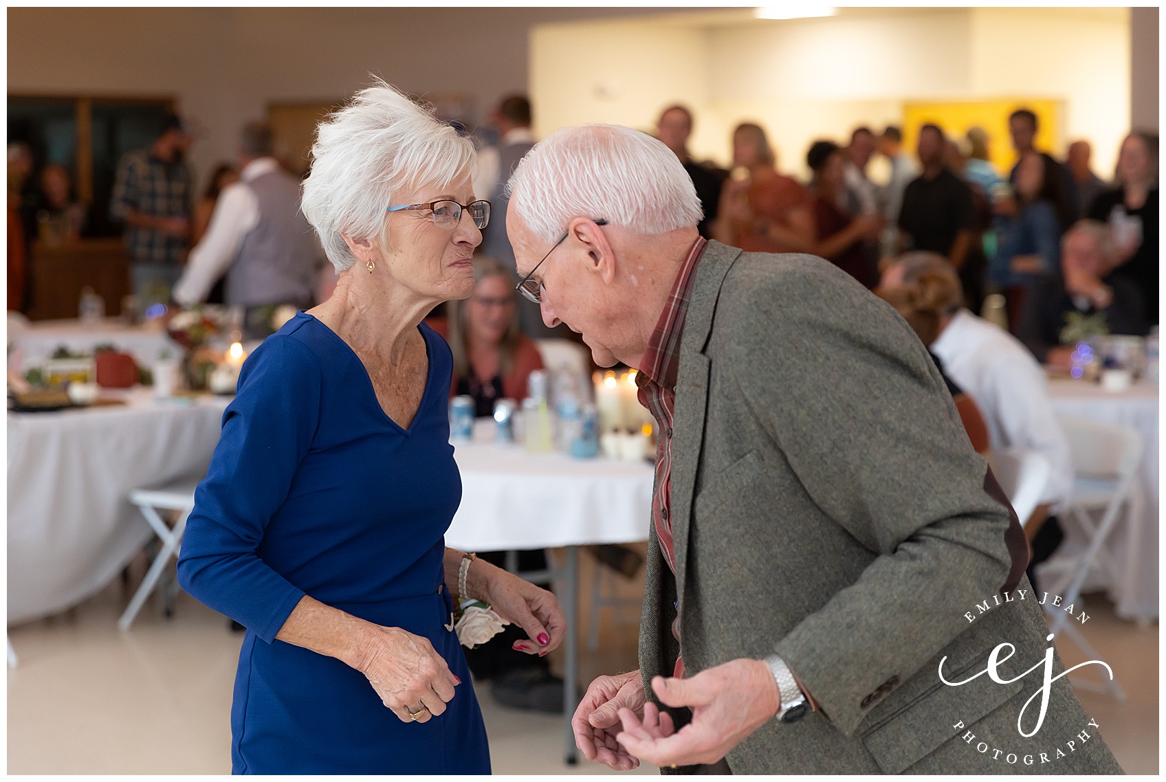 grandparents dancing at reception at winnebago springs minnesota wedding