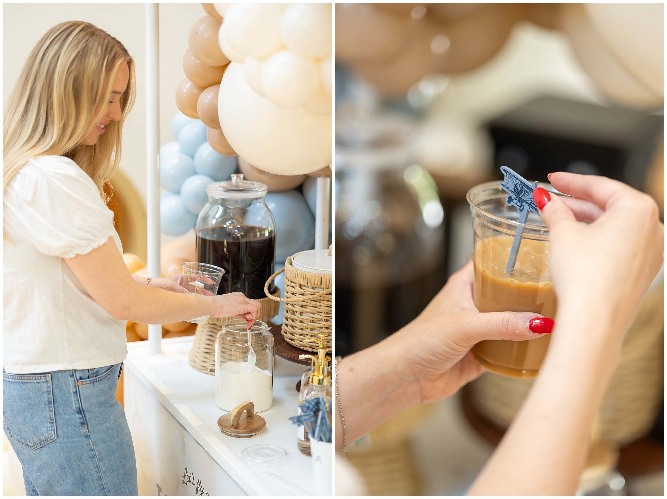 Coffee cart from MOKA serving drinks at the party