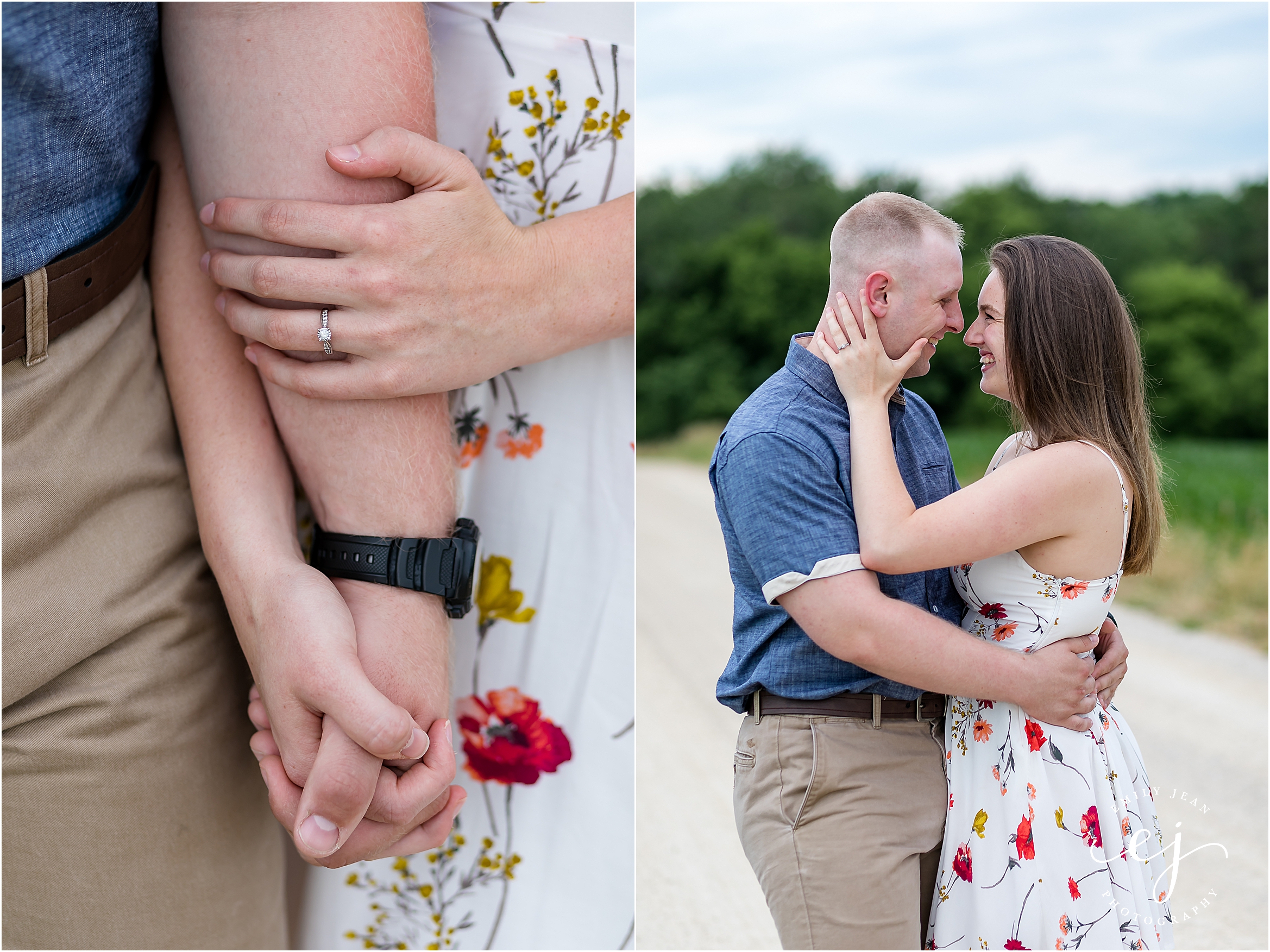 La Crosse Engagement Session Country Field