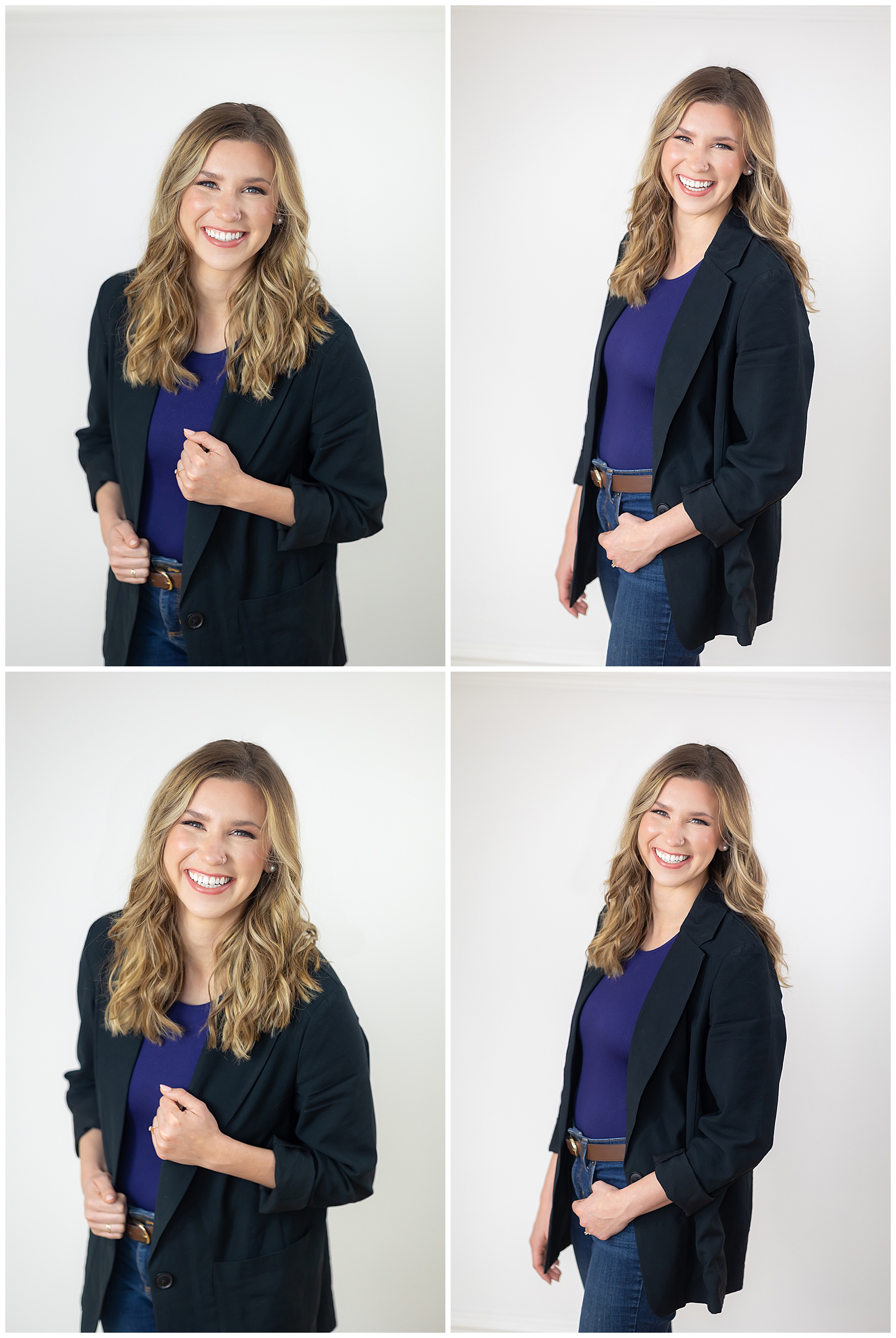 Smiling communication and event professional in a well-lit studio headshot. Confident and approachable, she exudes warmth and professionalism.